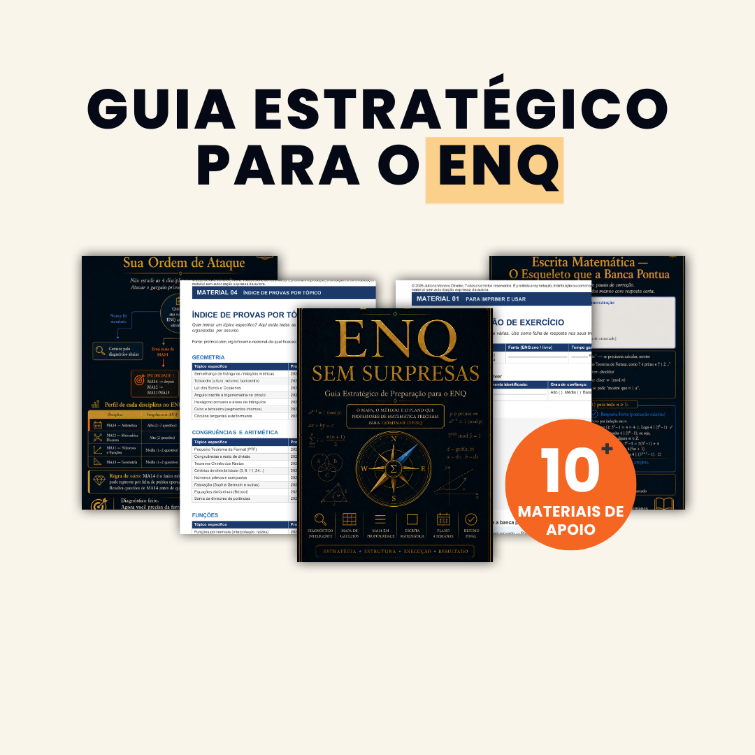 10+ materiais estratégicos do guia ENQ